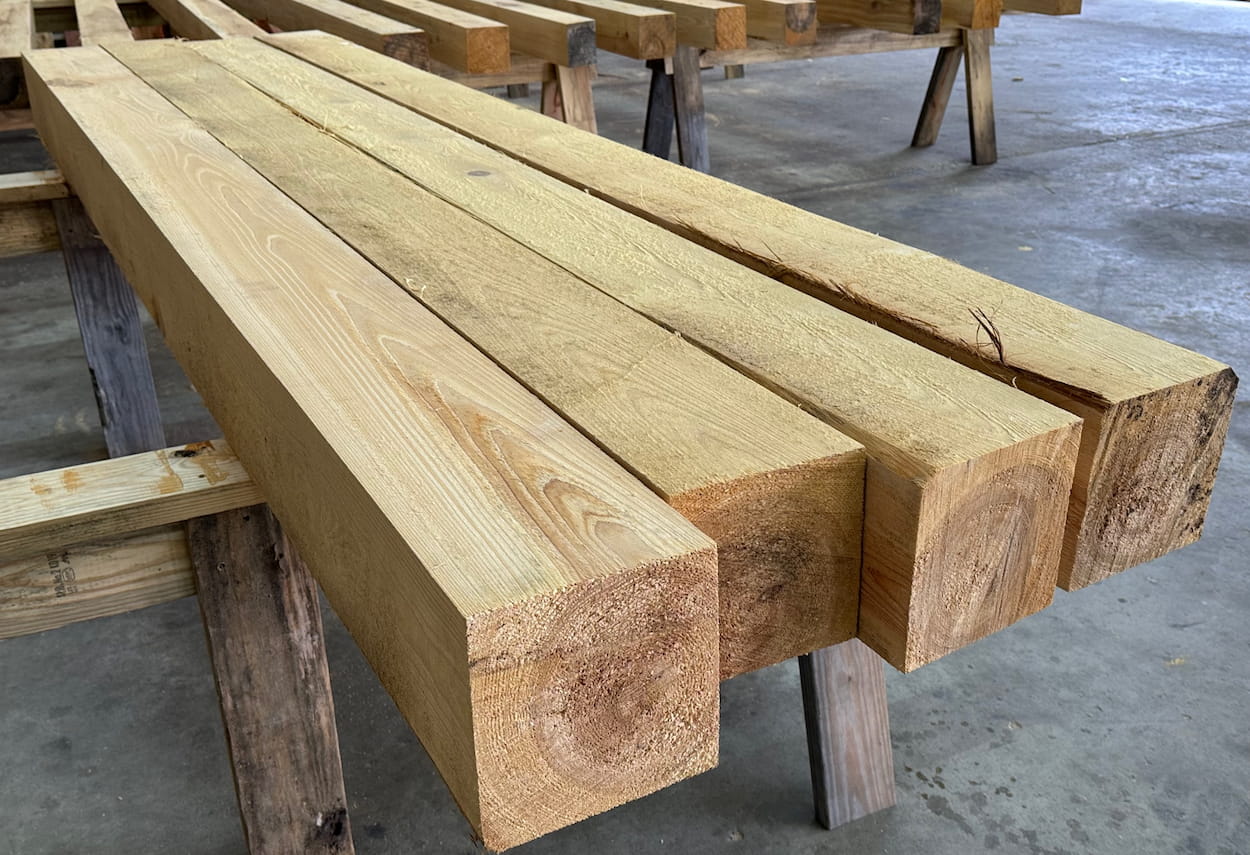 Rough Cut Cypress timber pavilion
