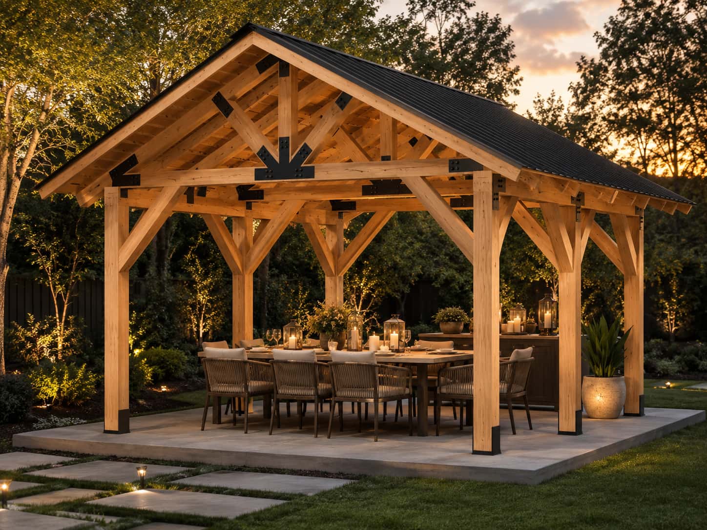 The Entertainer timber pavilion