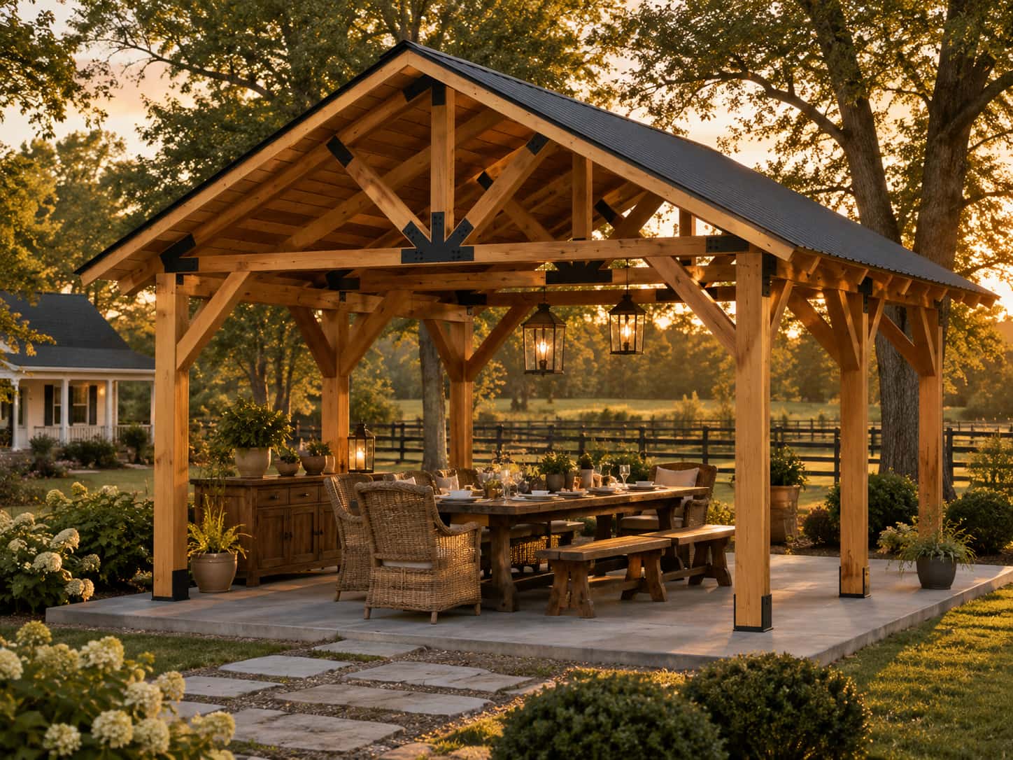 The Homestead timber pavilion