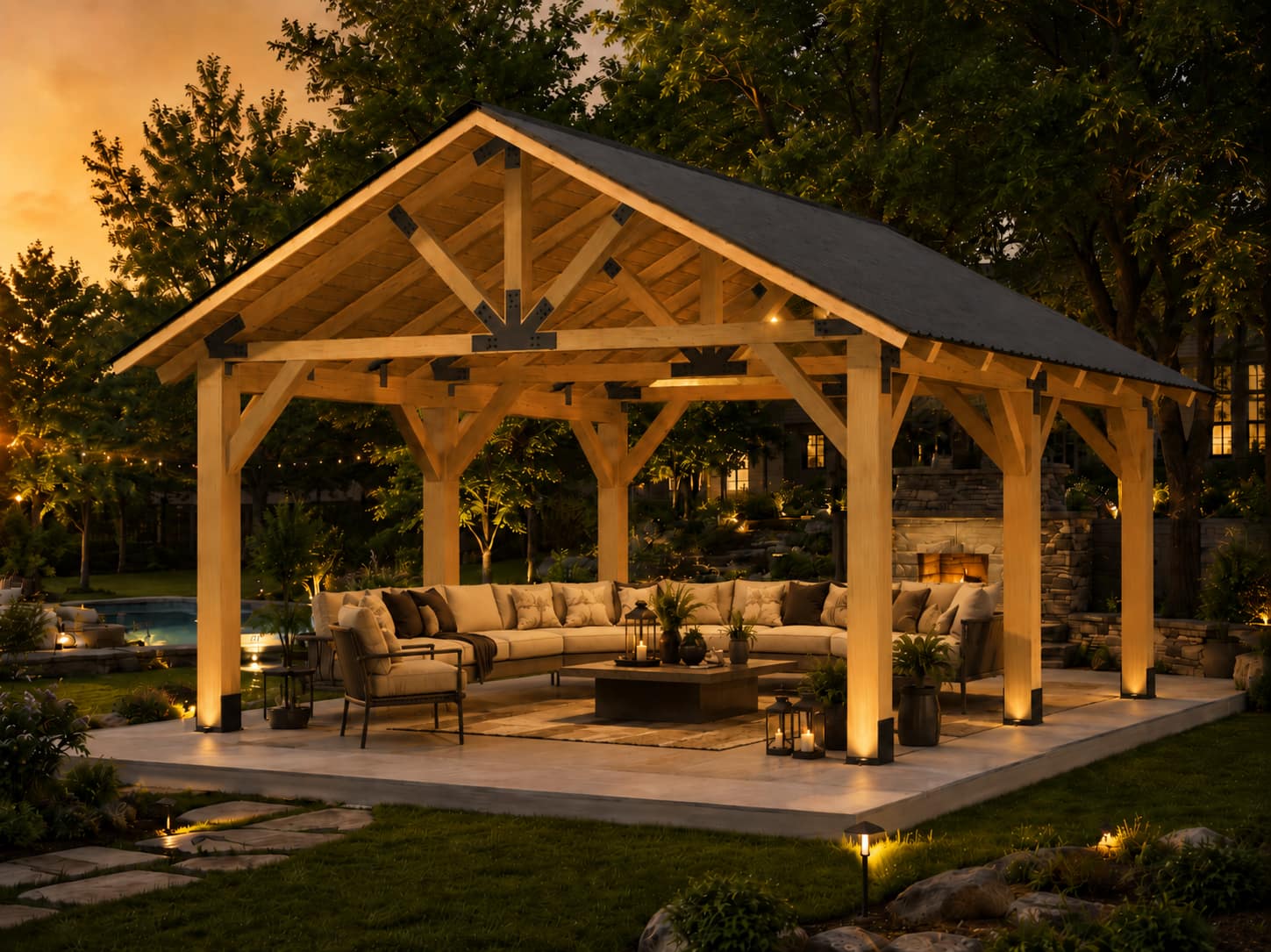 The Great Room timber pavilion