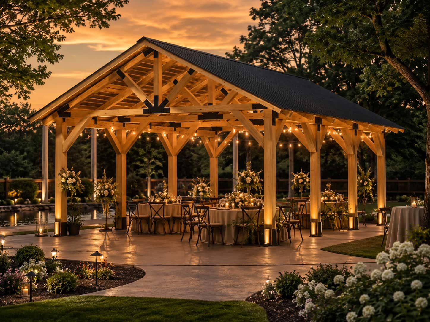 The Venue timber pavilion