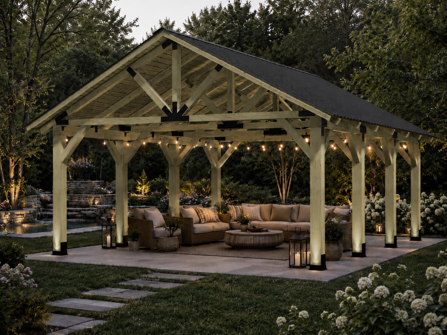 The Sanctuary timber pavilion